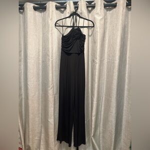 Express Black Halter Jumpsuit